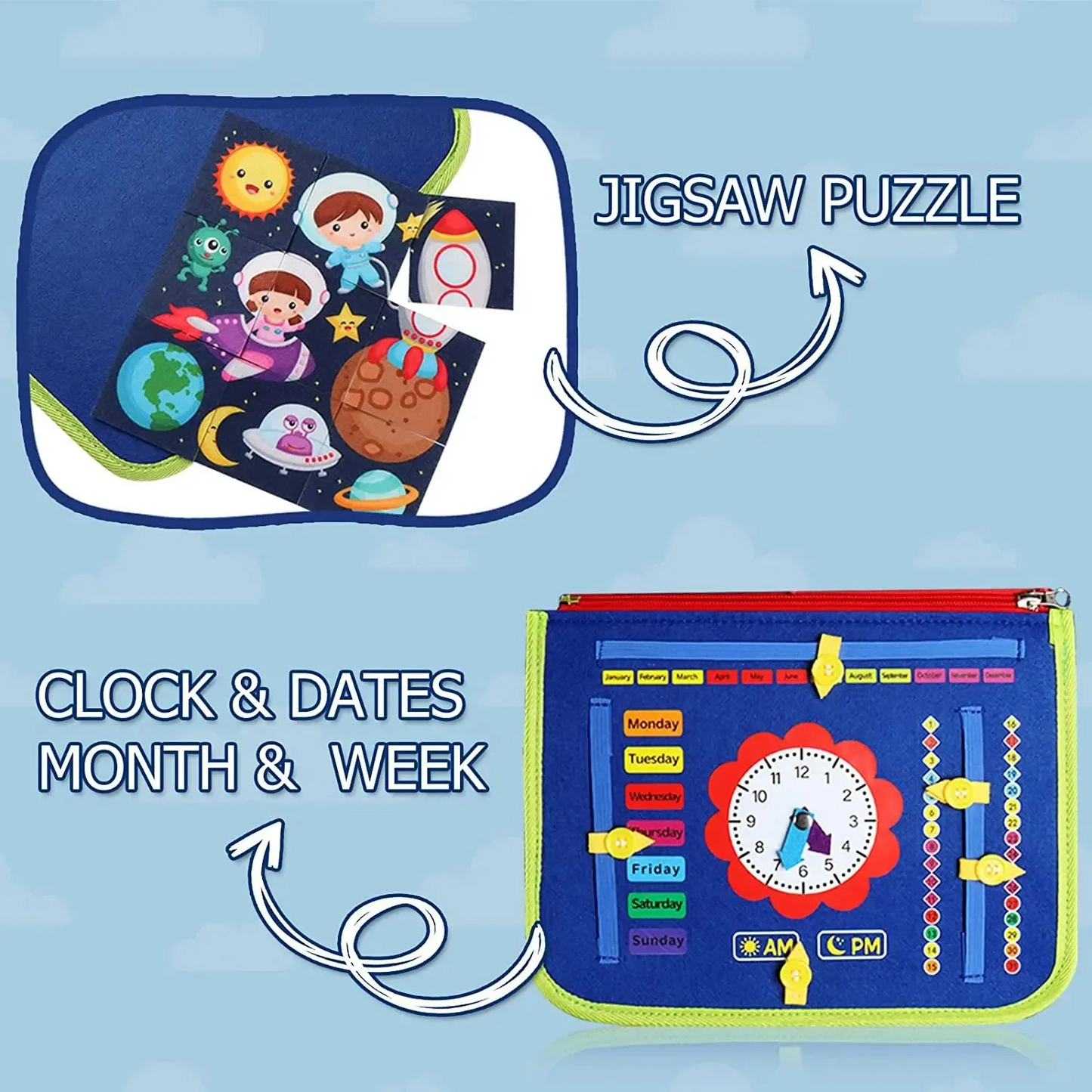 Homylad™ Montessori Busy Board