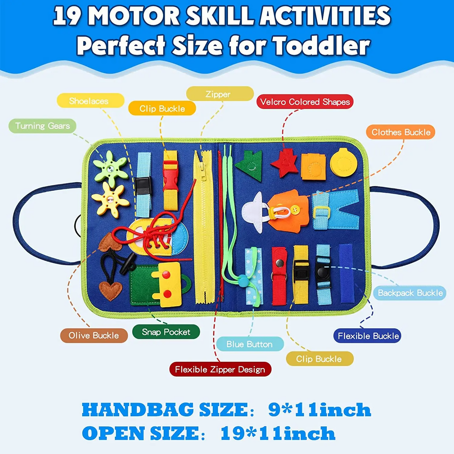 Homylad™ Montessori Busy Board